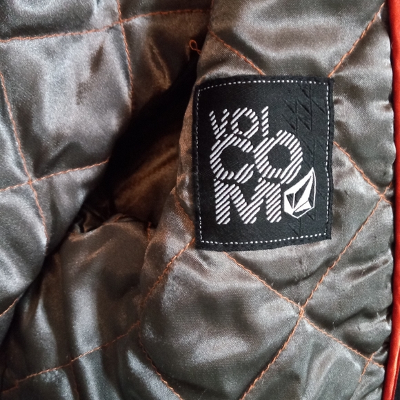 M WOMEN'S VOLCOM BLACK DOUBLE-BREASTED PEA COAT ZIP SECURE POCKETS W/O HOOD - Picture 2 of 13